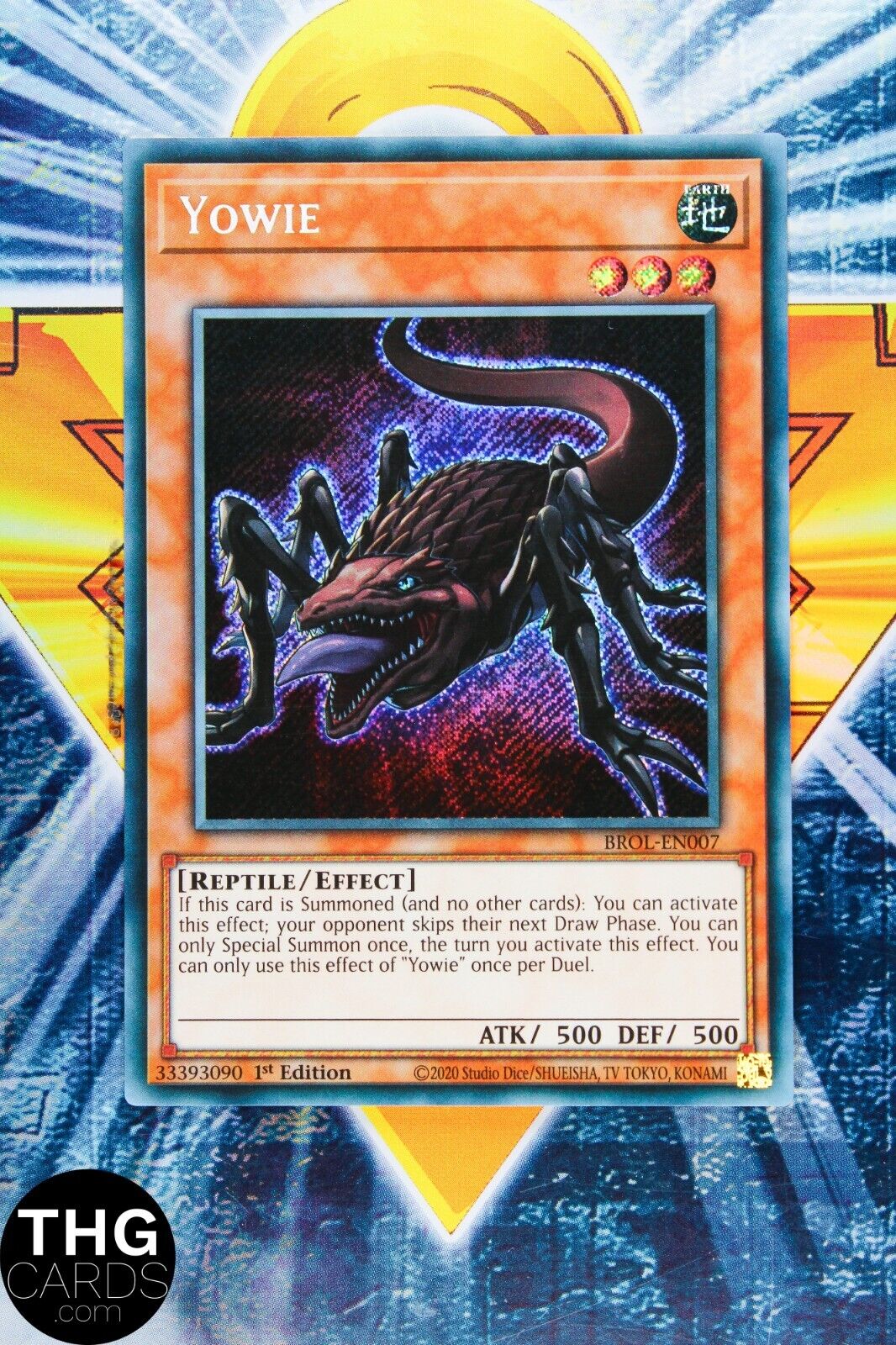 Yowie BROL-EN007 1st Edition Secret Rare Yugioh Card