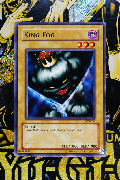 King Fog LOB-036 Common Yugioh Card