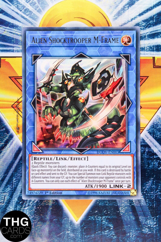 Alien Shocktrooper M-Frame DUOV-EN003 1st Edition Ultra Rare Yugioh Card