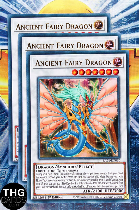 Ancient Fairy Dragon RA01-EN030 1st Ed Ultra Rare Yugioh Card PLAYSET