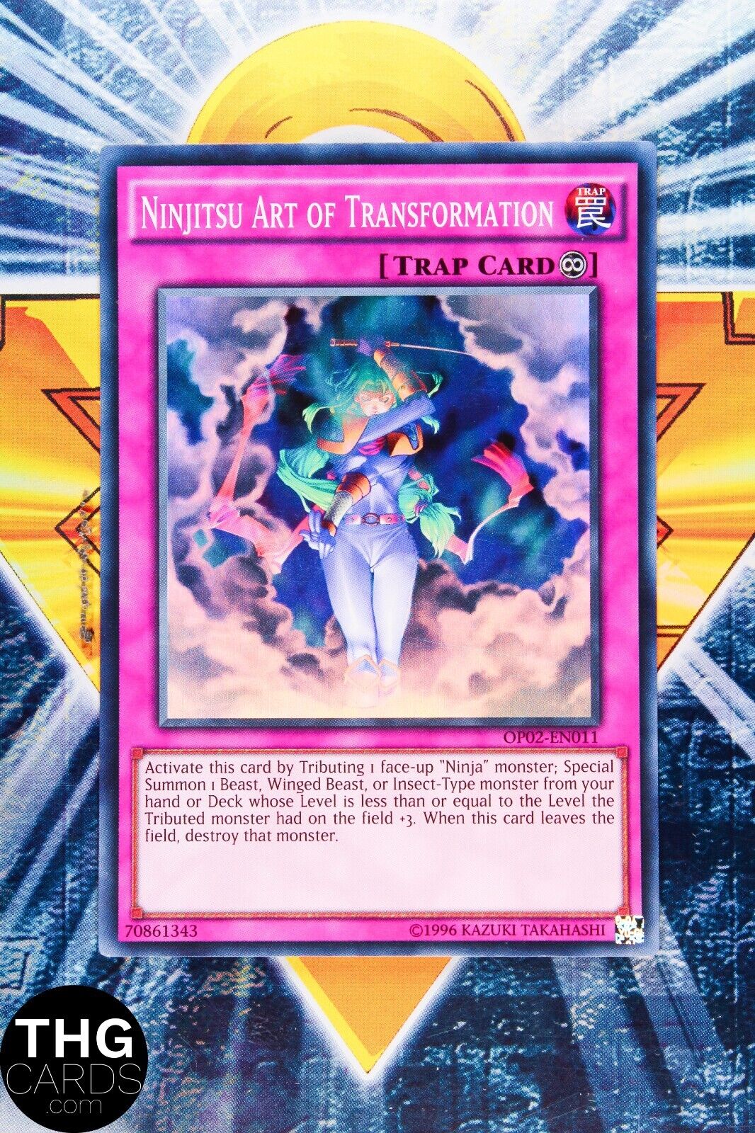 Ninjitsu Art Of Transformation OP02-EN011 Super Rare Yugioh Card