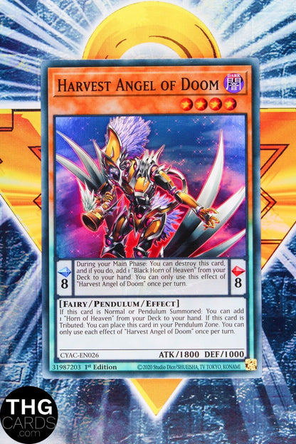 Harvest Angel of Doom CYAC-EN026 1st Edition Super Rare Yugioh Card Playset