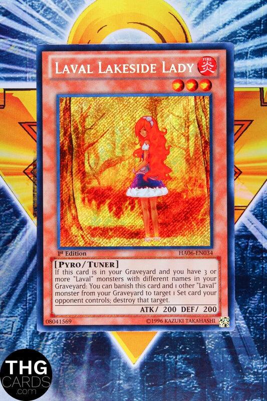 Laval Lakeside Lady HA06-EN034 1st Edition Secret Rare Yugioh Card