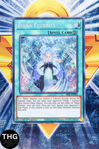 Rikka Flurries SESL-EN024 1st Edition Secret Rare Yugioh Card
