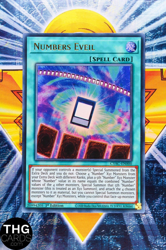 Numbers Eveil CYAC-EN000 1st Edition Ultra Rare Yugioh Card