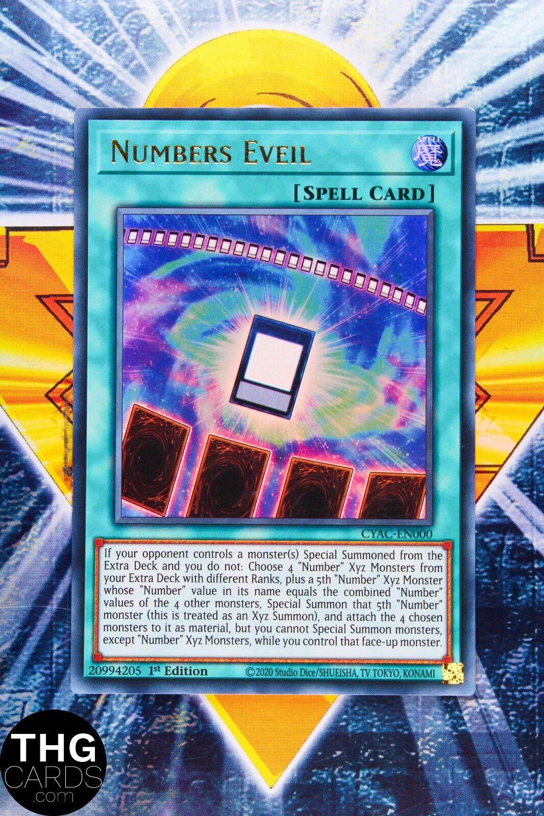 Numbers Eveil CYAC-EN000 1st Edition Ultra Rare Yugioh Card