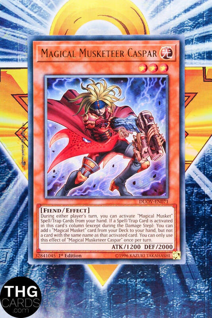 Magical Musketeer Caspar DUOV-EN071 1st Edition Ultra Rare Yugioh Card