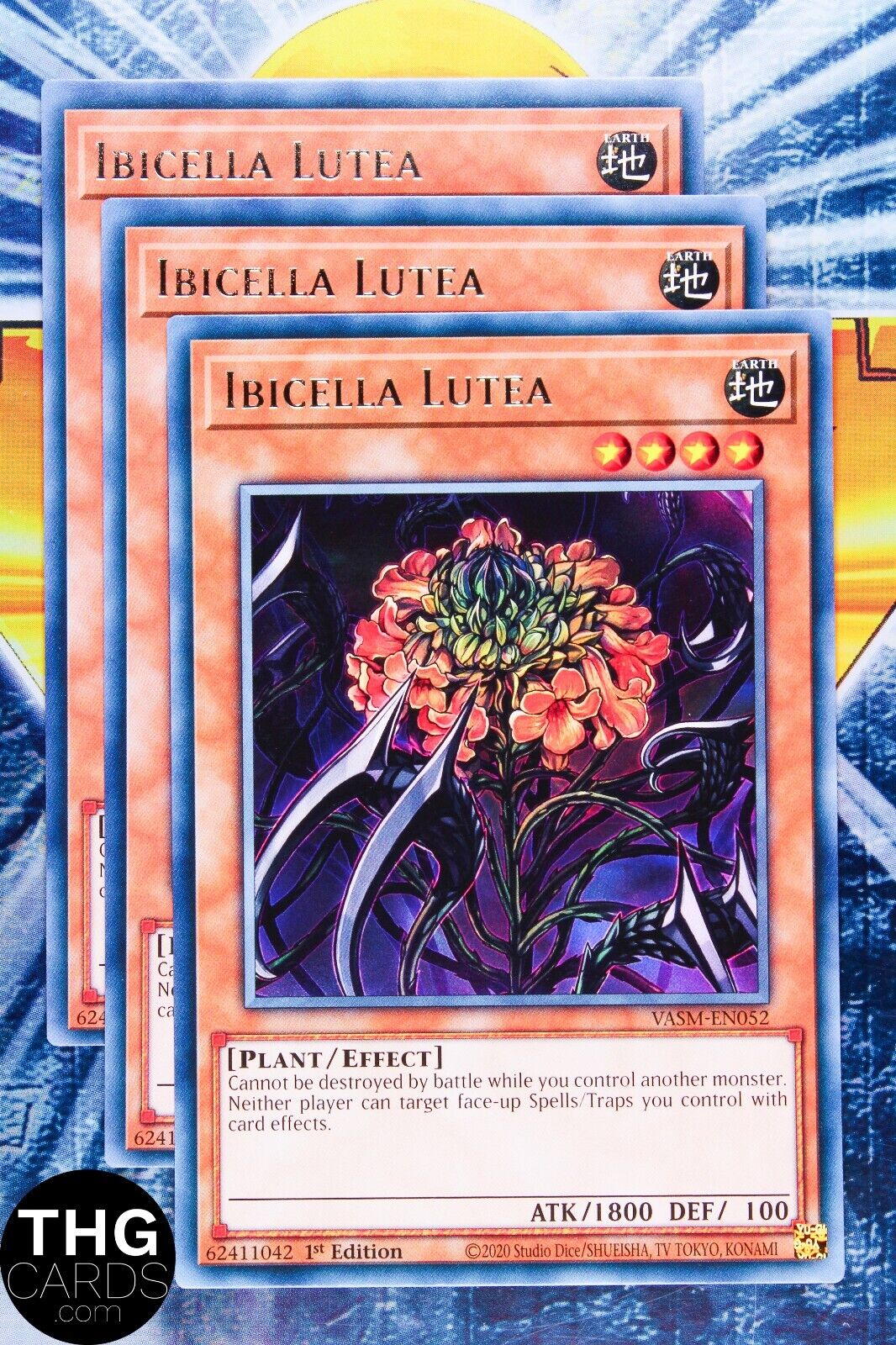 Ibicella Lutea VASM-EN052 1st Edition Rare Yugioh Card Playset