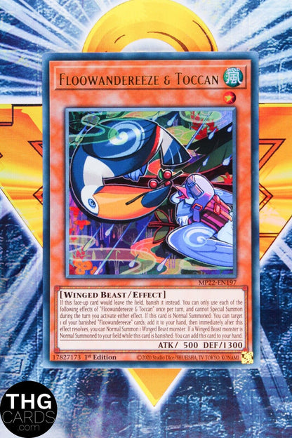 Floowandereeze & Toccan MP22-EN197 1st Edition Ultra Rare Yugioh Card Playset