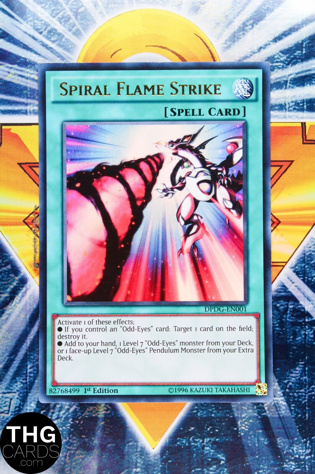 Spiral Flame Strike DPDG-EN001 1st Edition Ultra Rare Yugioh Card