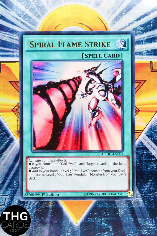 Spiral Flame Strike DPDG-EN001 1st Edition Ultra Rare Yugioh Card