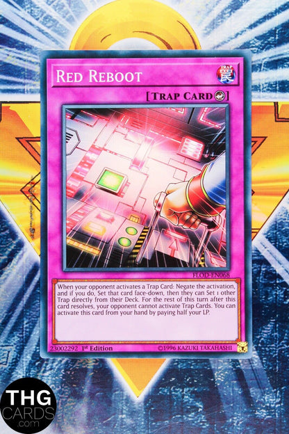 Red Reboot FLOD-EN068 1st Edition Super Rare Yugioh Card