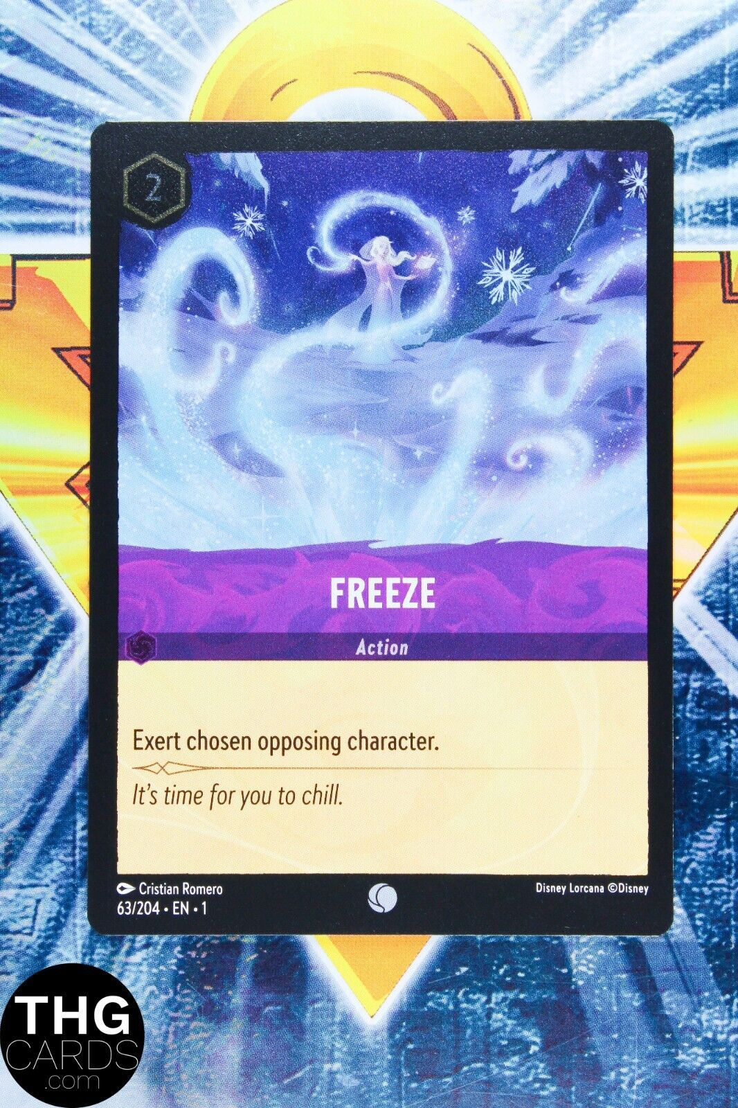 Freeze 63/204 Foil Common Lorcana First Chapter Card