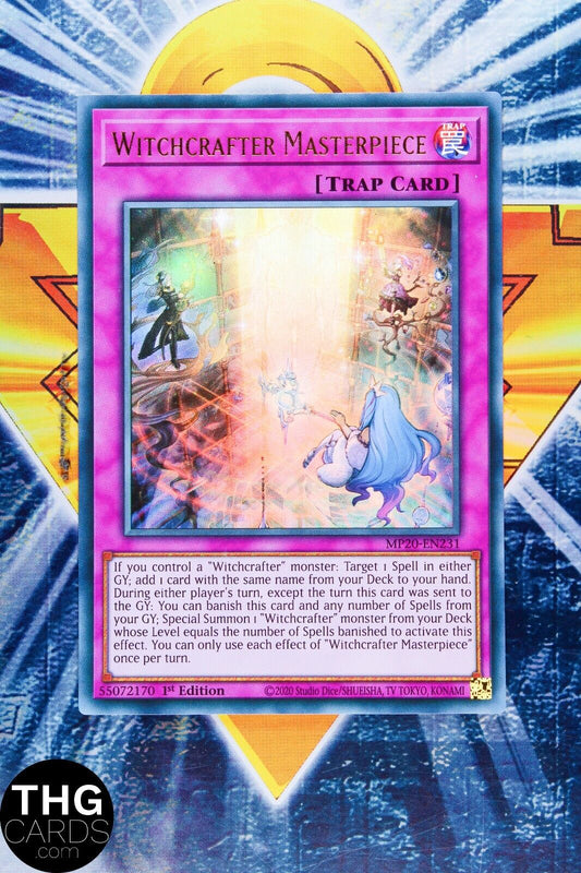 Witchcrafter Masterpiece MP20-EN231 1st Ultra Rare Yugioh Card