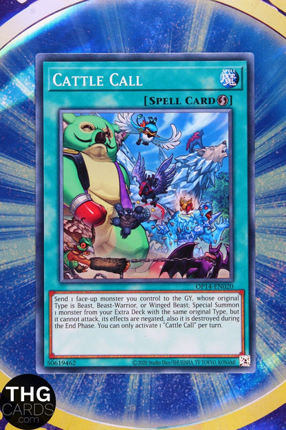 Cattle Call OP14-EN020 Common Yugioh Card