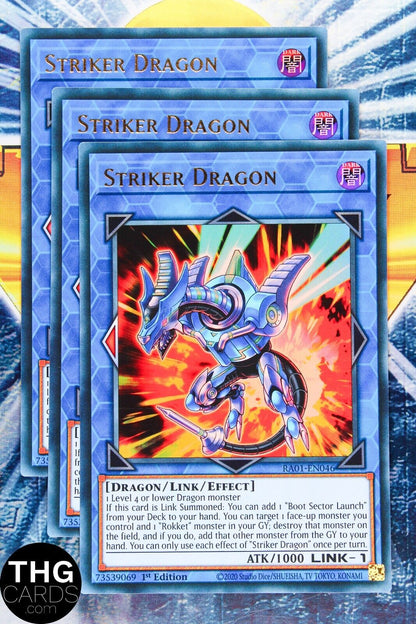 Striker Dragon RA01-EN046 1st Ed Ultra Rare Yugioh Card Playset