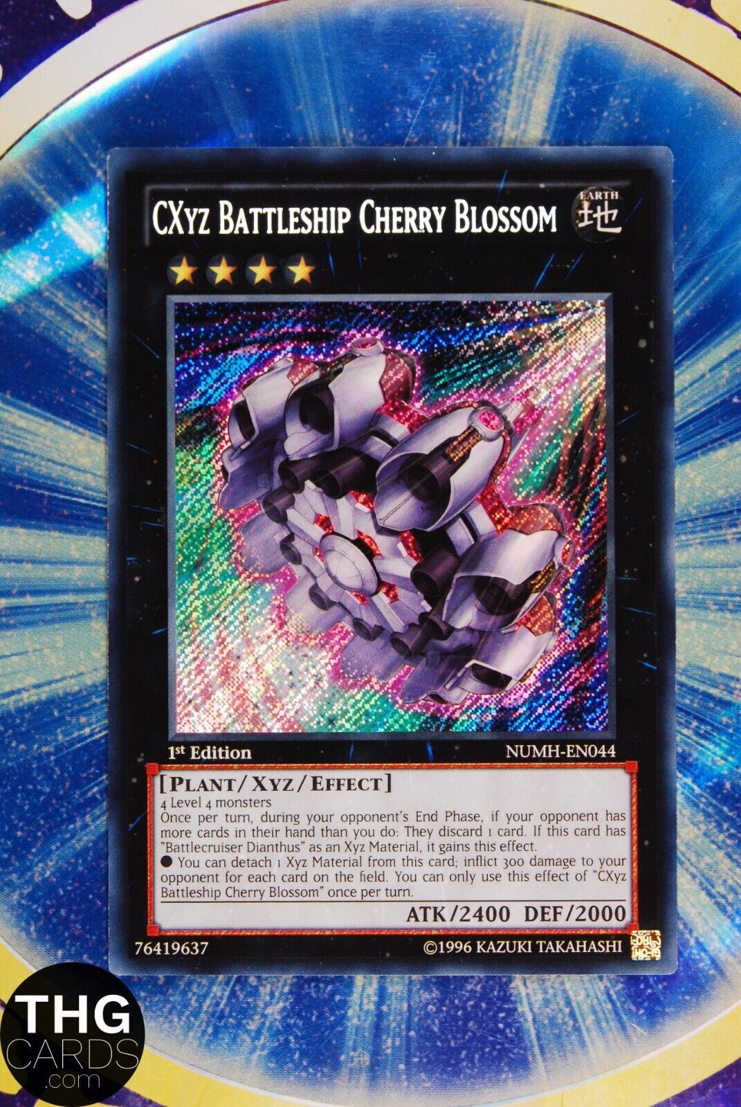 CXYZ Battleship Cherry Blossom NUMH-EN044 1st Edition Secret Rare Yugioh Card