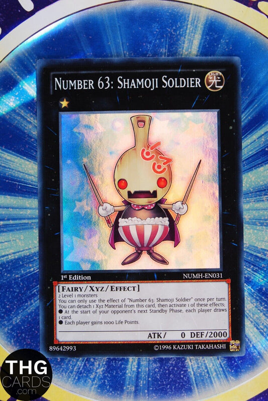 Number 63: Shamoji Soldier NUMH-EN031 1st Edition Super Rare Yugioh Card