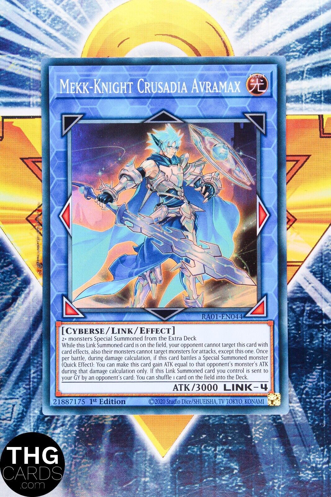 Mekk-Knight Crusadia Avramax RA01-EN044 1st Ed Super Rare Yugioh Card Playset