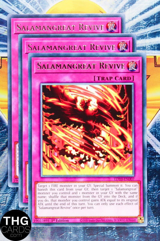 Salamangreat Revive LD10-EN007 1st Edition Rare Yugioh Card Playset