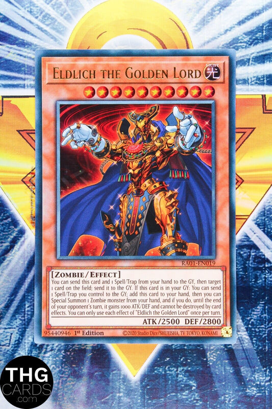 Eldlich the Golden Lord RA01-EN019 1st Edition Ultra Rare Yugioh Card