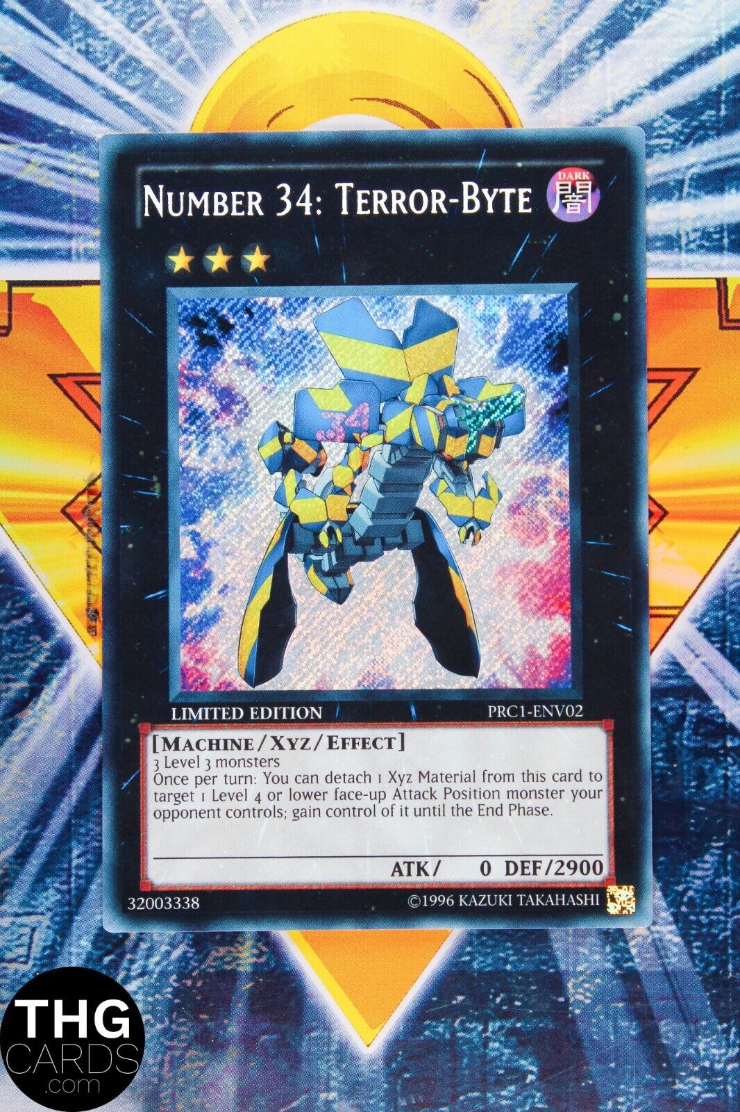 Number 34: Terror-Byte PRC1-ENV02 Limited Edition Secret Rare Yugioh Card 2