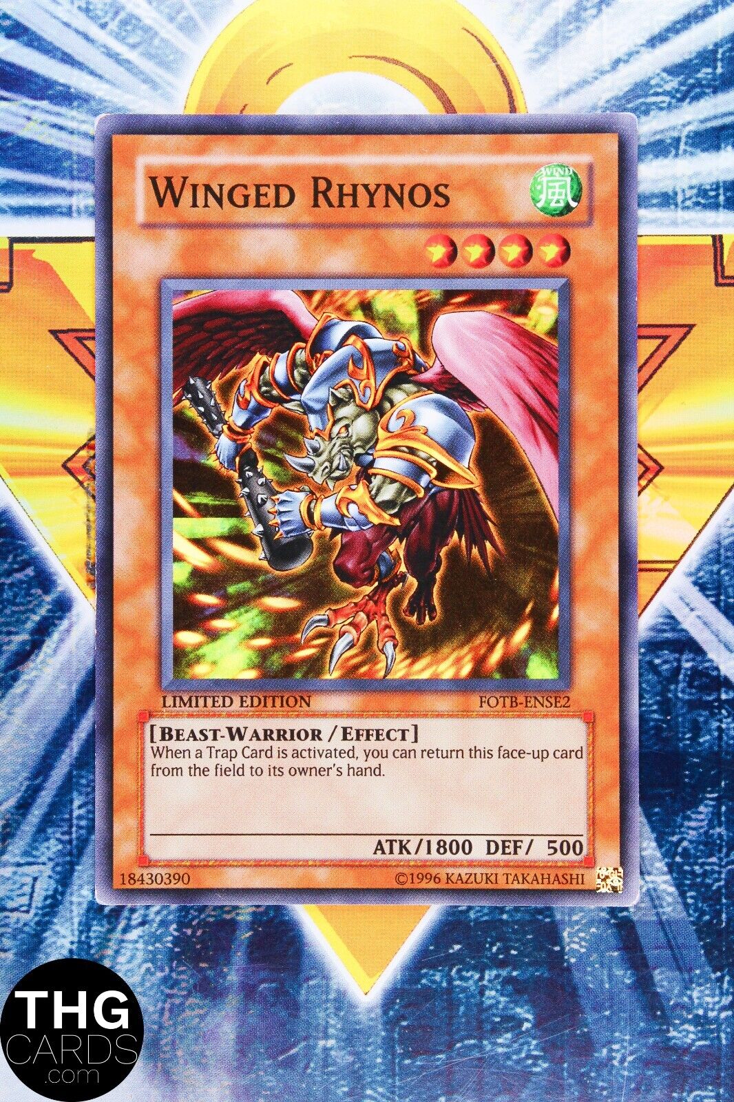 Winged Rhynos FOTB-ENSE2 Super Rare Yugioh Card