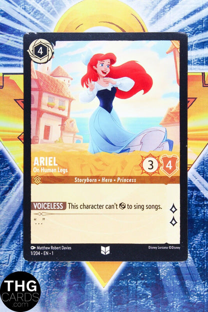 Ariel, On Human Legs 1/204 Non Foil Uncommon Lorcana First Chapter Card