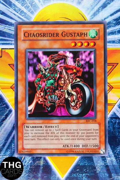 Chaosrider Gustaph IOC-018 Super Rare Yugioh Card