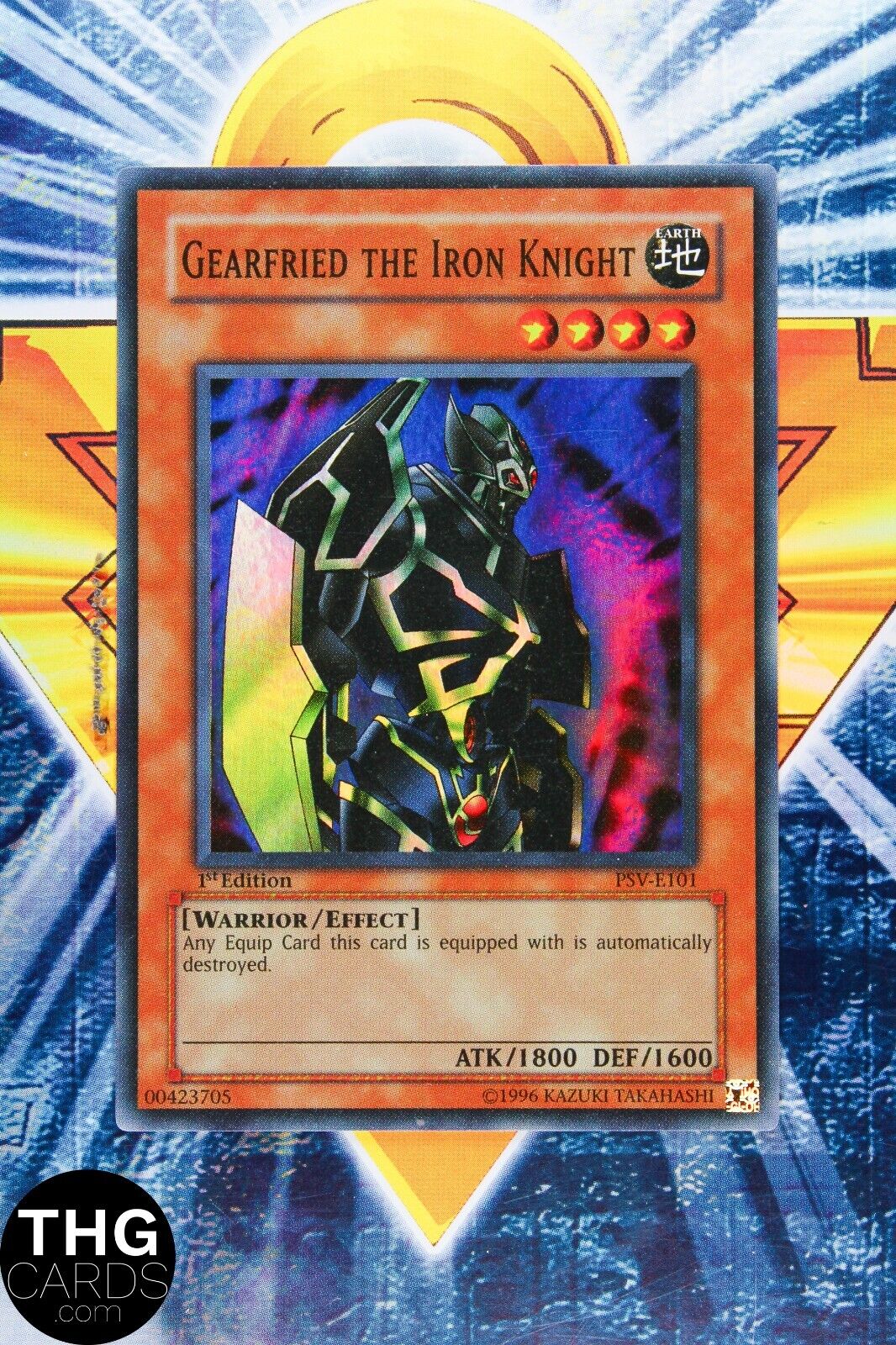 Gearfried the Iron Knight PSV-E101 1st Edition Super Rare Yugioh Card