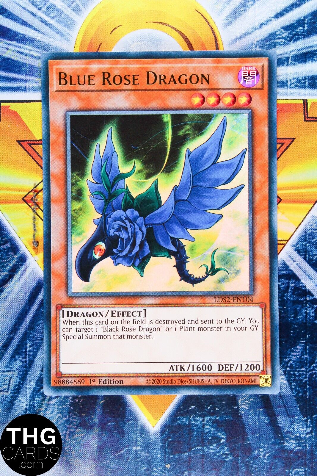 Blue Rose Dragon LDS2-EN104 1st Edition Ultra Rare Yugioh Card
