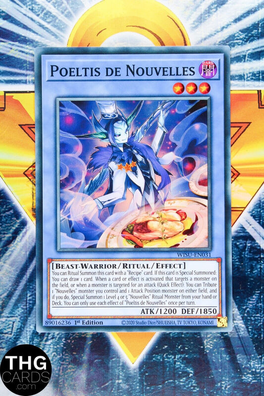 Poeltis de Nouvelles WISU-EN031 1st Edition Super Rare Yugioh Card