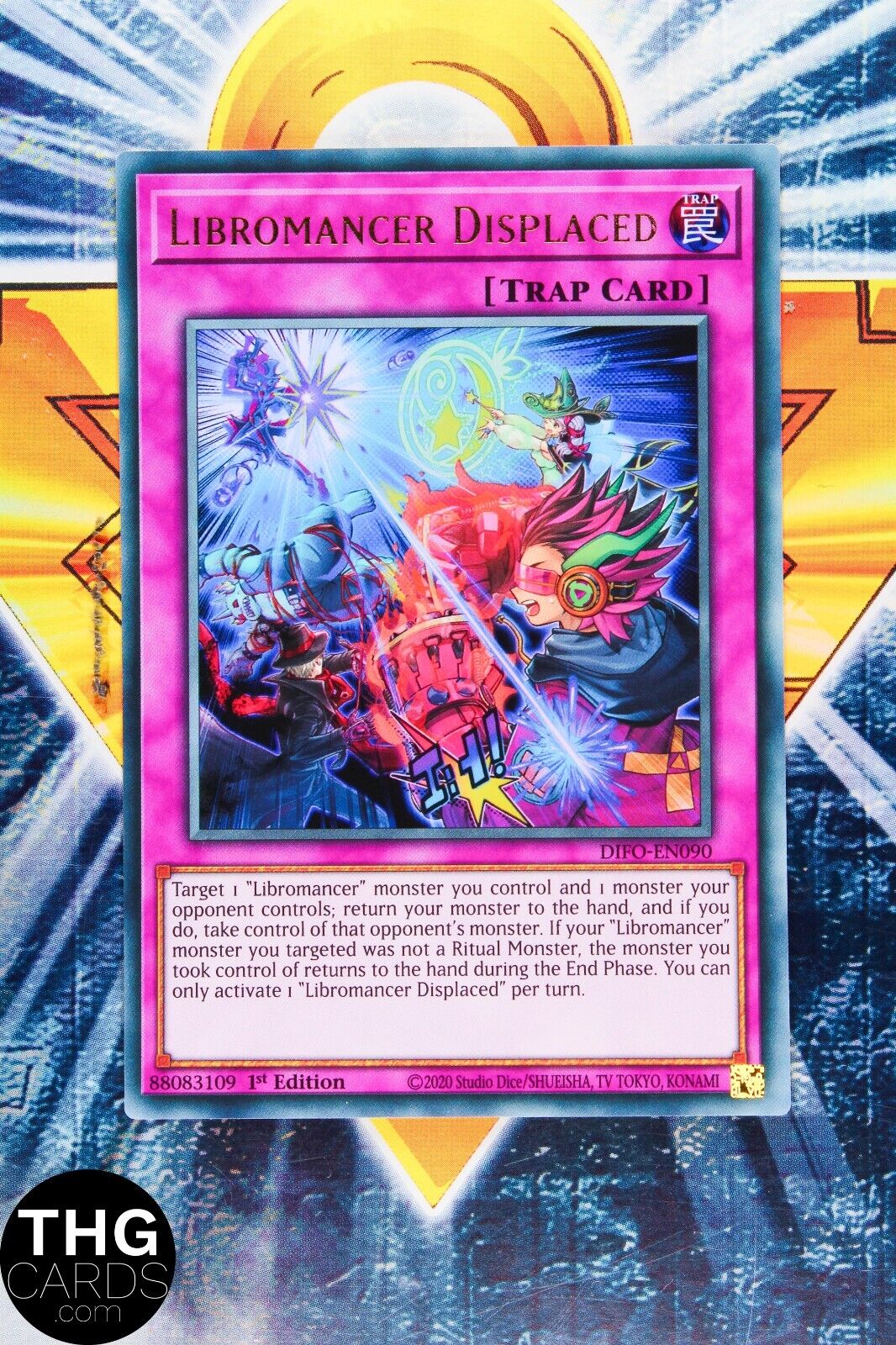 Libromancer Displaced DIFO-EN090 1st Edition Ultra Rare Yugioh Card