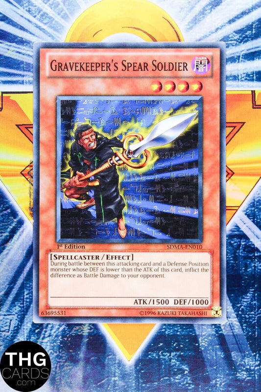 Gravekeeper's Spear Soldier SDMA-EN010 1st Common Yugioh Card