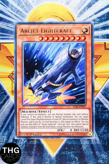 Arcjet Lightcraft IGAS-EN017 1st Edition Rare Yugioh Card