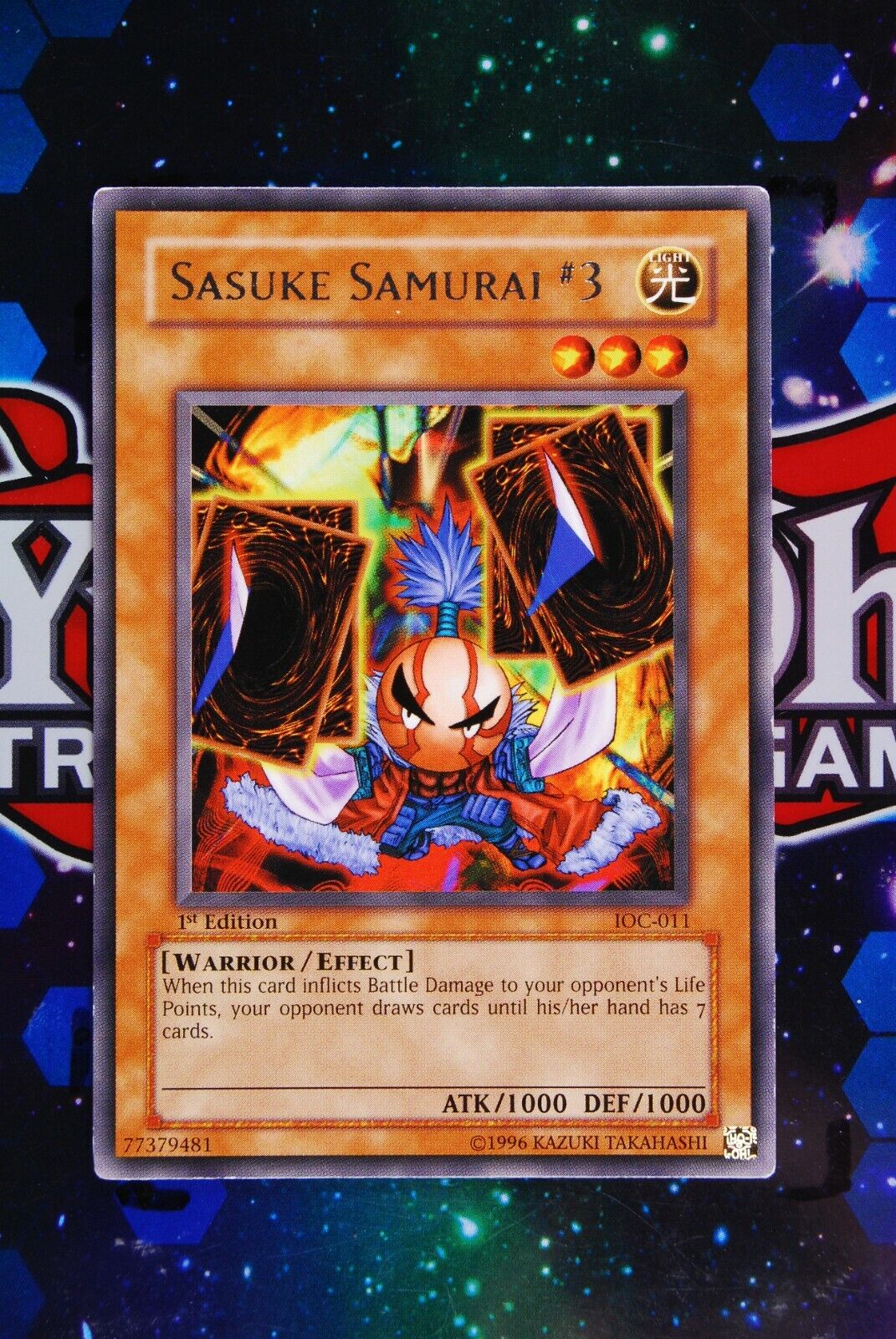 Sasuke Samurai #3 IOC-011 1st Edition Rare Yugioh Card