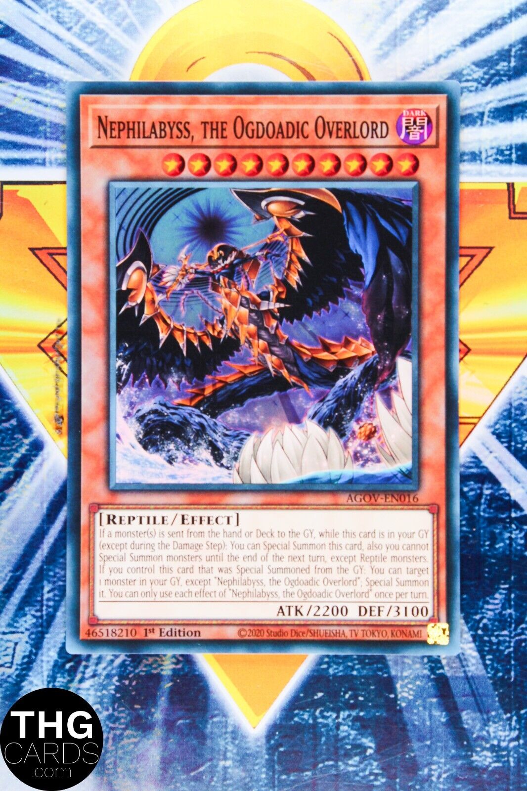 Nephilabyss, the Ogdoadic Overlord AGOV-EN016 1st Super Rare Yugioh Card Playset