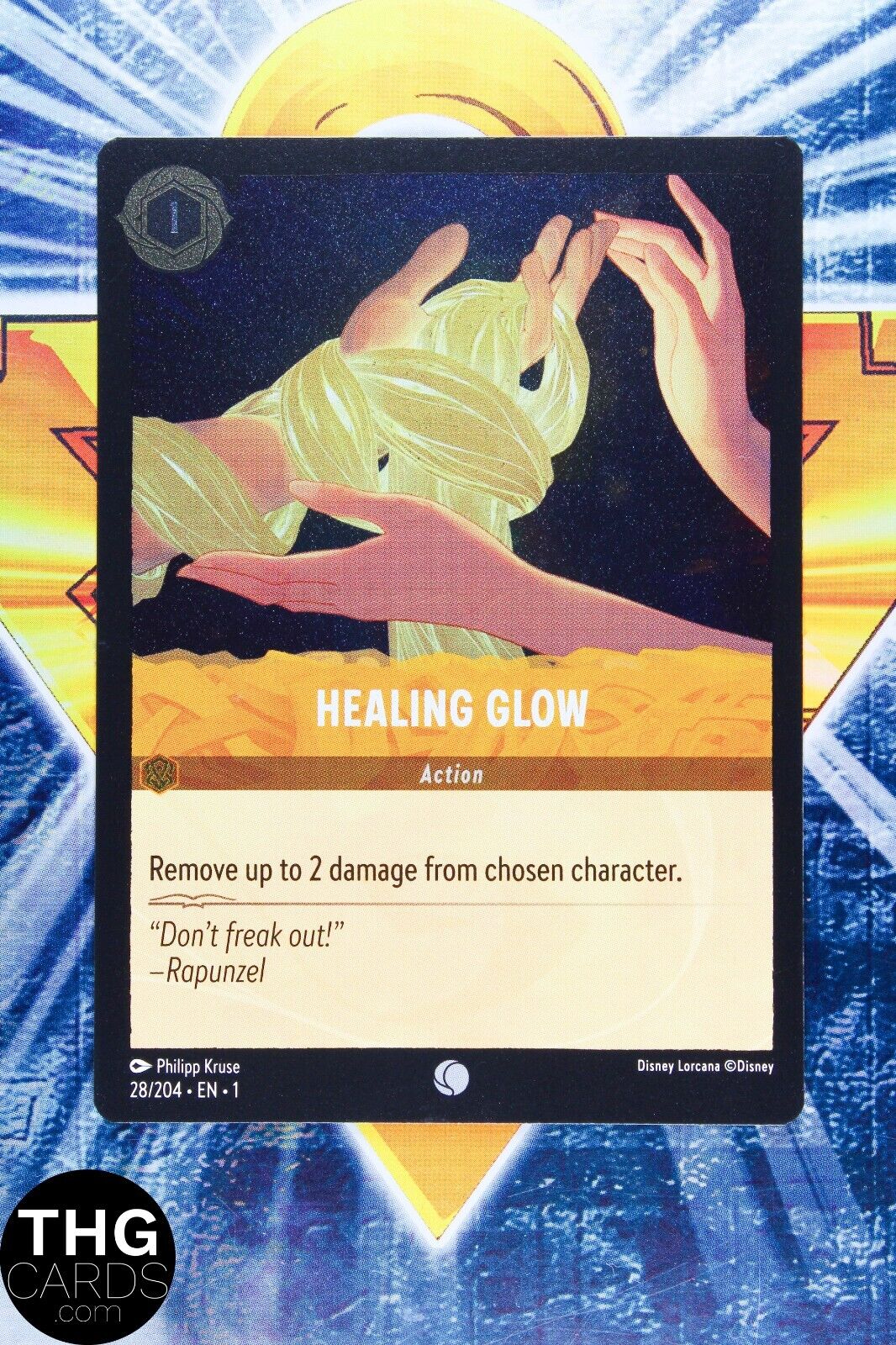 Healing Glow 28/204 Foil Common Lorcana First Chapter Card