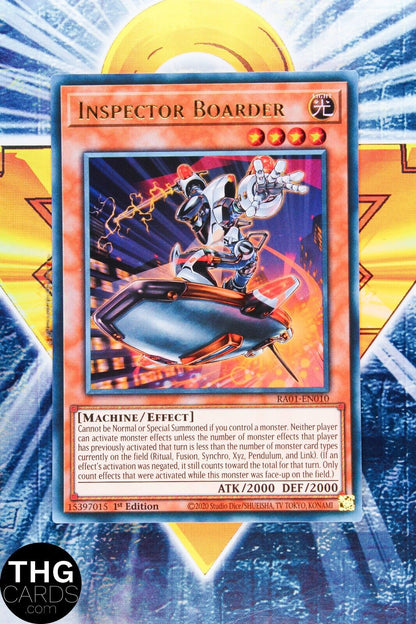 PLAYSET of Inspector Boarder RA01-EN010 1st Edition Ultra Rare Yugioh Cards