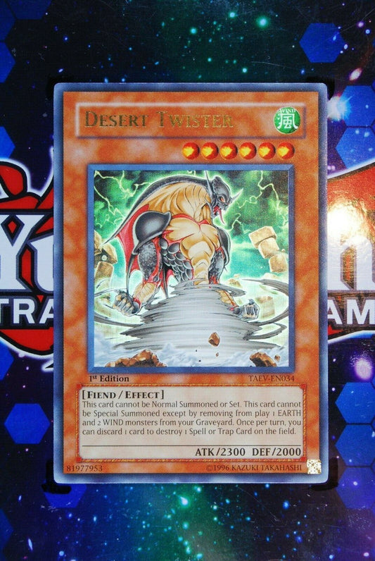 Desert Twister TAEV-EN034 1st Edition Ultra Rare Yugioh Card Tactical Evolution