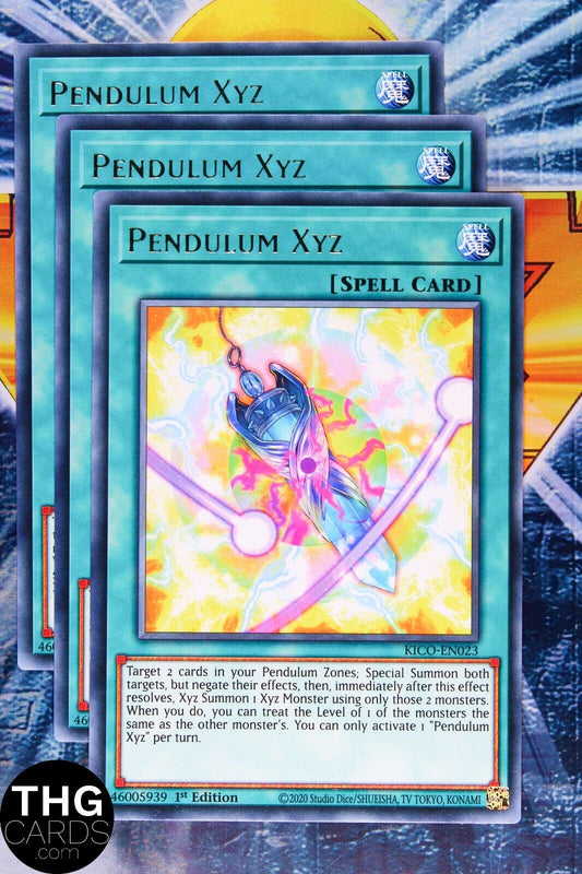 Pendulum XYZ KICO-EN023 1st Edition Rare Yugioh Card Playset