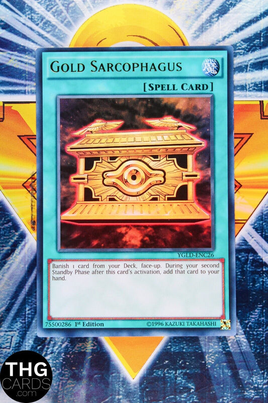 Gold Sarcophagus YGLD ENC26 1st Edition Ultra Rare Yugioh Card