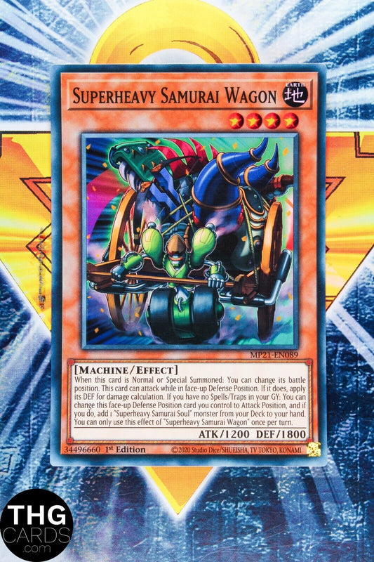 Superheavy Samurai Wagon MP21-EN089 1st Edition Super Rare Yugioh Card