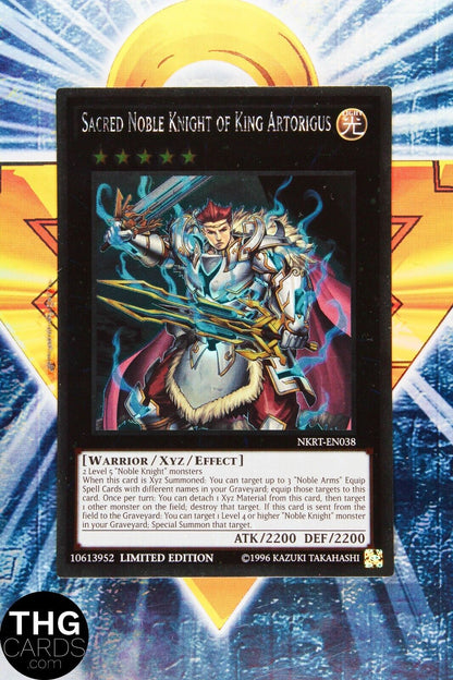 Sacred Noble Knight Of King Artorigus NKRT-EN038 Platinum Ultra Rare Yugioh Card