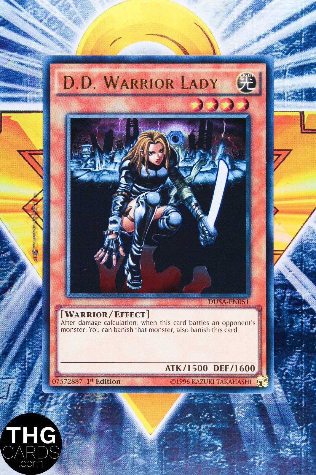 D.D. Warrior Lady DUSA-EN051 1st Edition Ultra Rare Yugioh Card