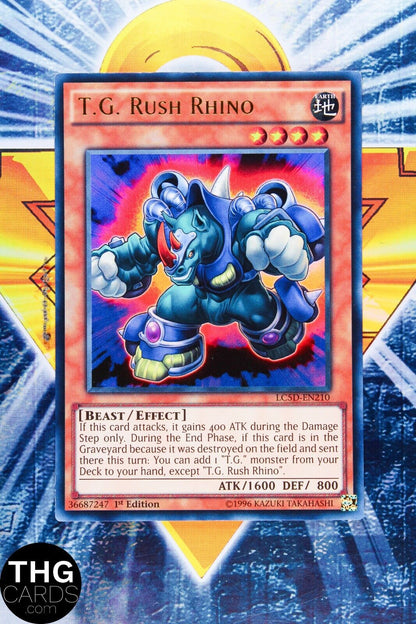 T.G. Rush Rhino LC5D-EN210 1st Edition Ultra Rare Yugioh Card