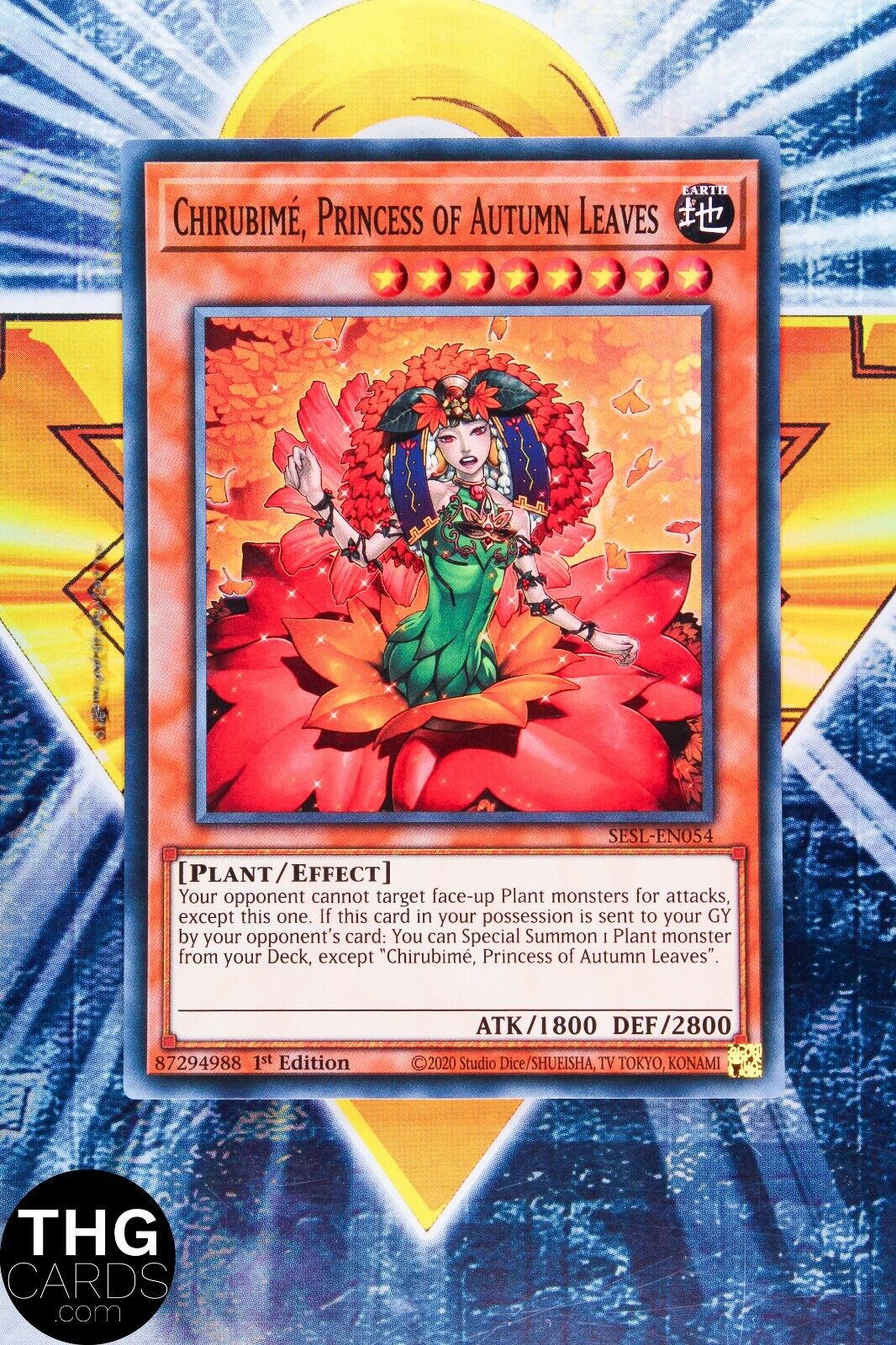 Chirubime Princess Of Autumn Leave SESL-EN054 1st Super Rare Yugioh Card