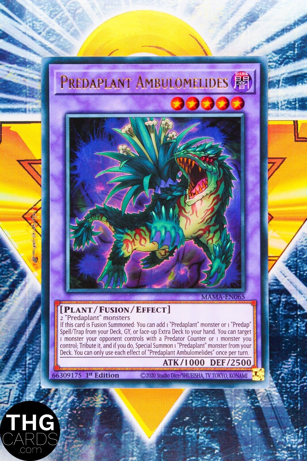 Predaplant Ambulomelides MAMA-EN065 1st Edition Ultra Rare Yugioh Card