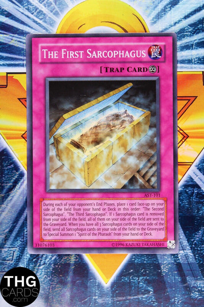 The First Sarcophagus AST-101 Super Rare Yugioh Card