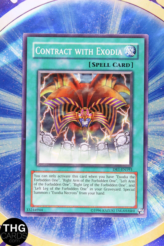 Contract with Exodia DR1-EN193 Common Yugioh Card